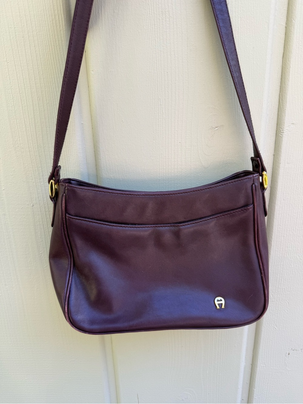 Vintage Oxblood Burgundy Etienne Aigner Shoulder Bag